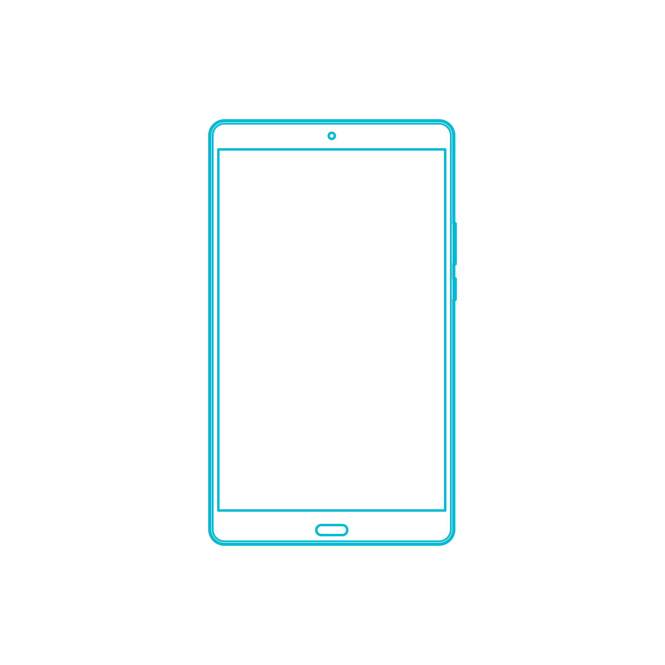 Digital Huawei Tablets Huawei Mediapad M3 8.4 Inch Monoline Svg Vector Free Vectors